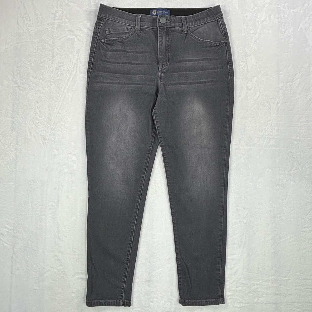 Democracy Absolution Womens Grey High Rise Ankle Skinny Jeans Size 10 B1721MOKS